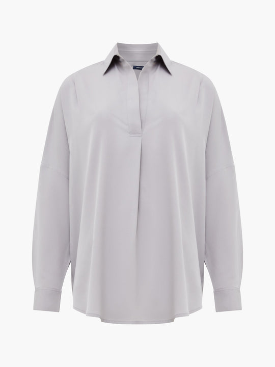 Rhodes Recycled Crepe Popover Shirt