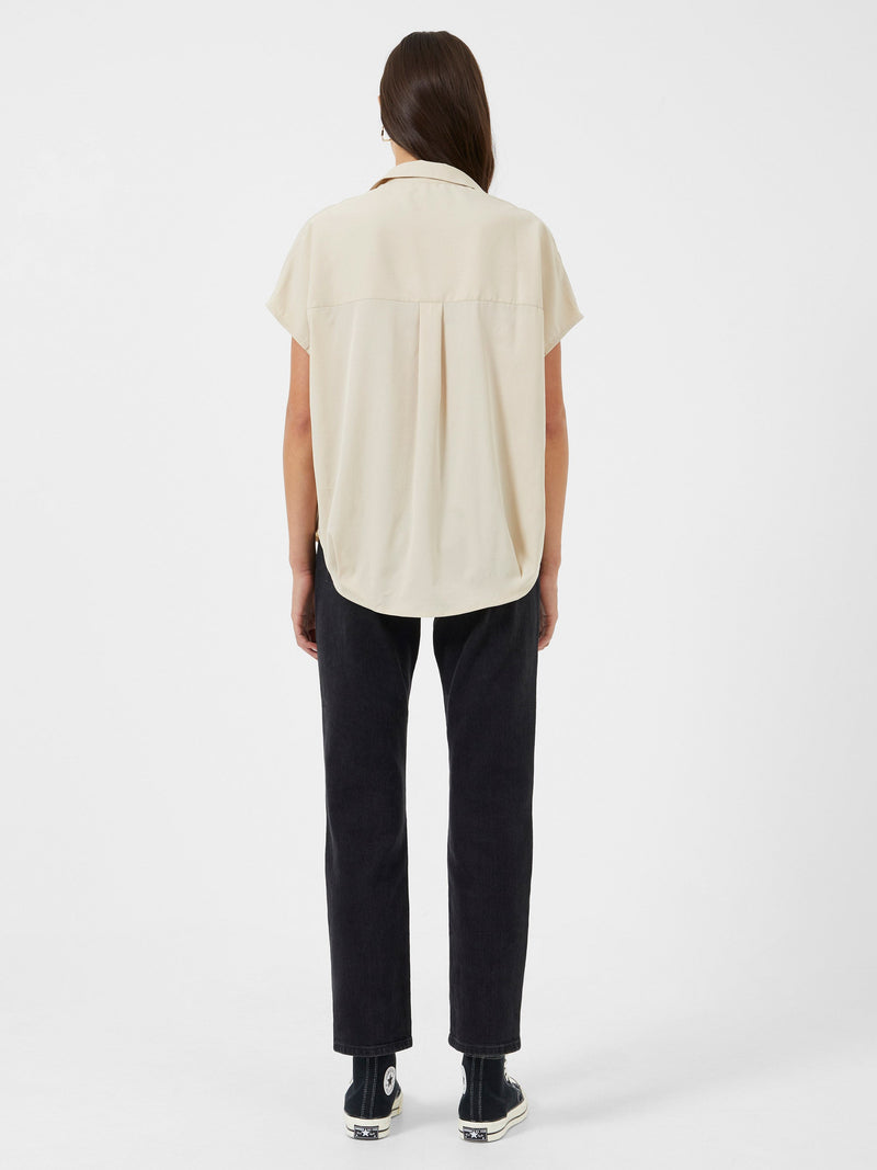 Crepe Light Recycled Popover Shirt