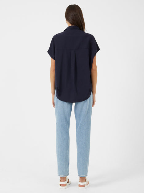 Crepe Light Recycled Popover Shirt