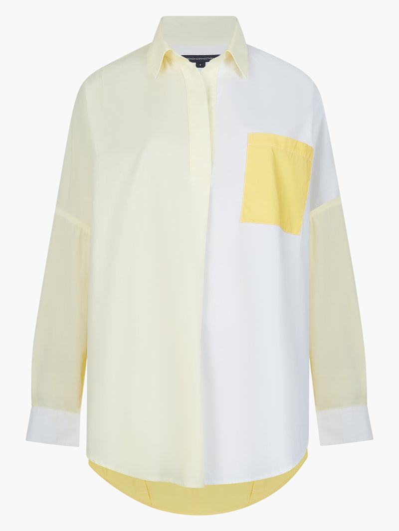 Rhodes Poplin Colour Block Popover Shirt