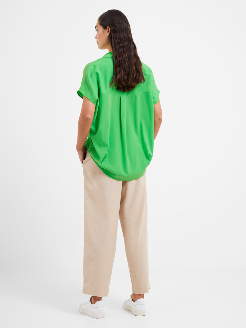 Cele Recycled Crepe Light Popover Shirt