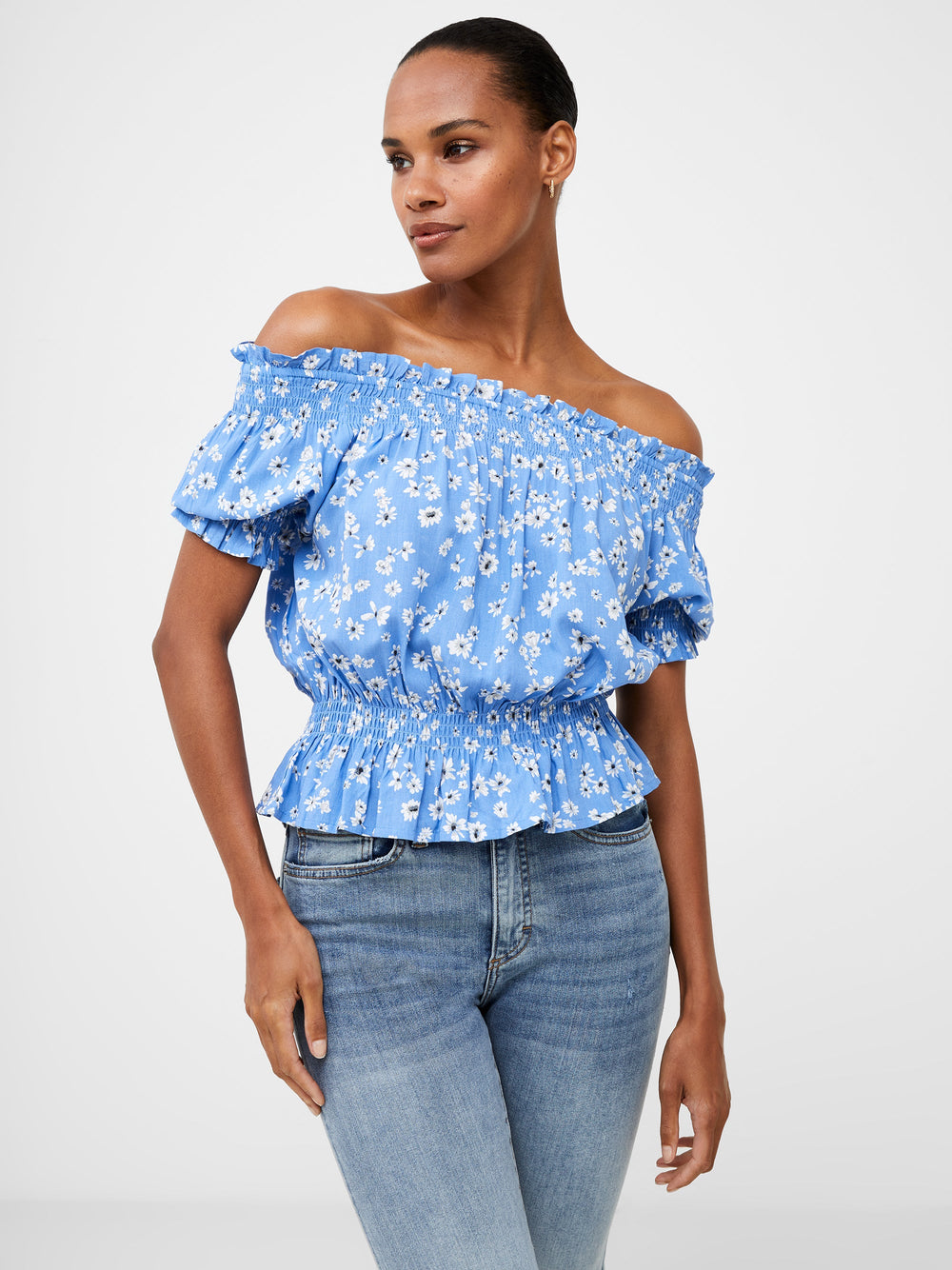 Gingham bardot top hot sale