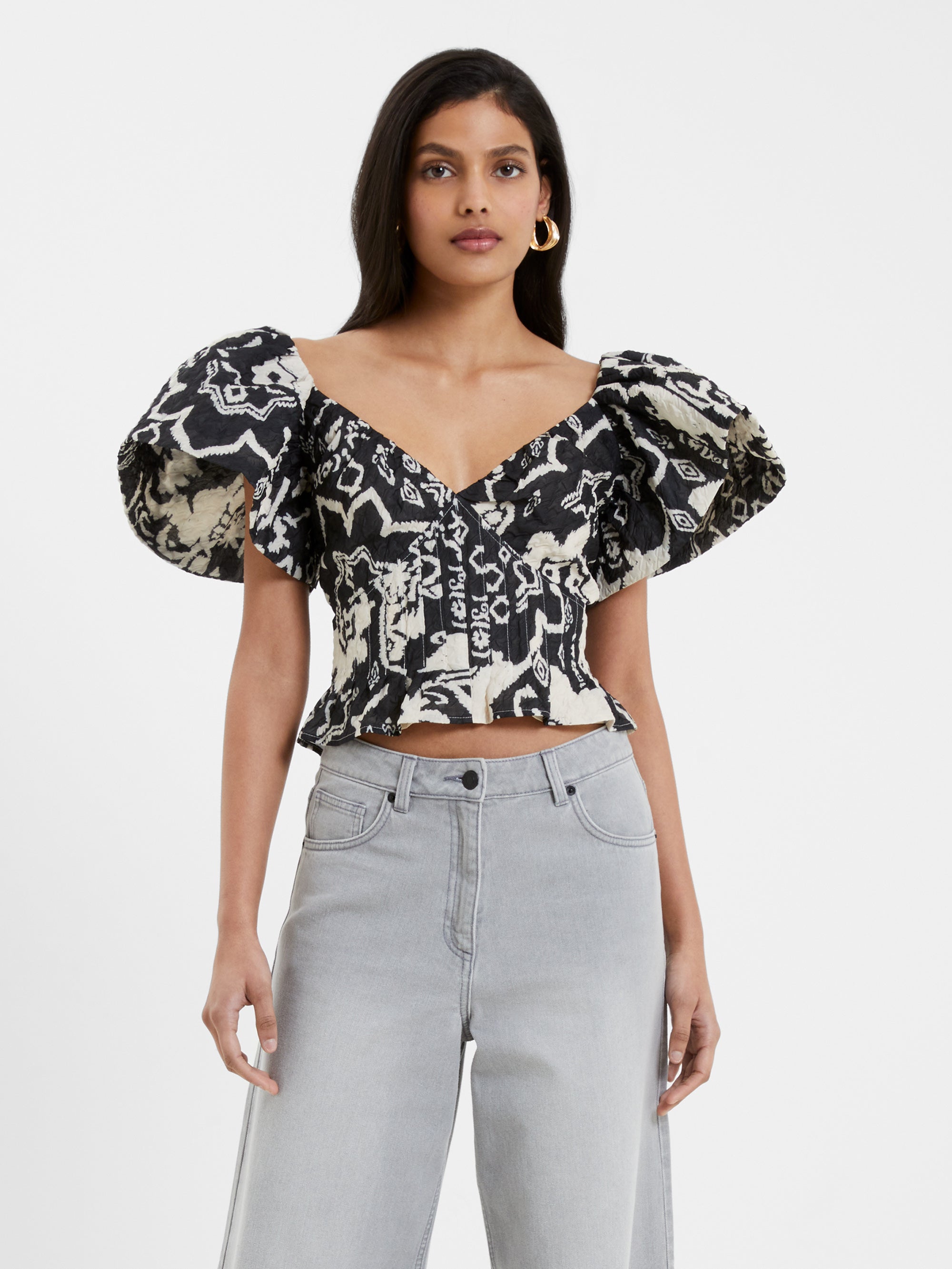 Deon Candra Jacquard Top