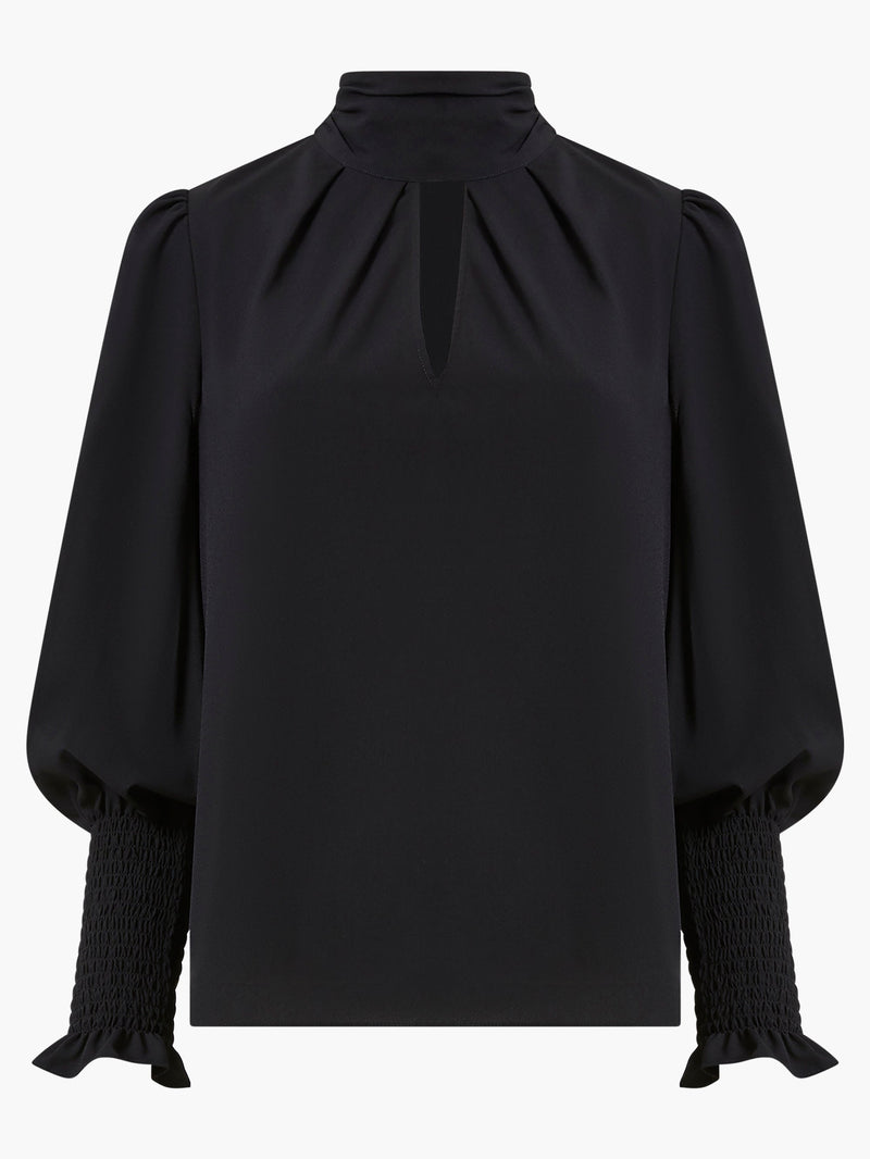 Crepe Light Keyhole Top