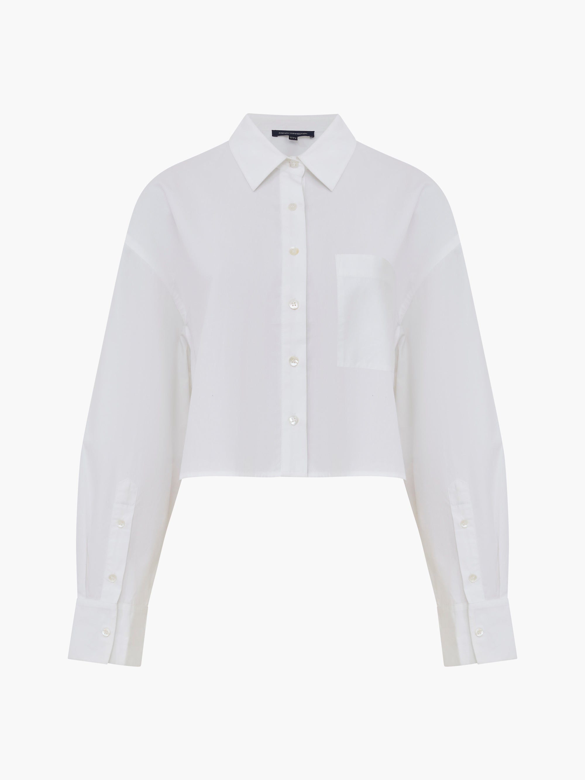 Crystal Alissa Cropped Cotton Shirt