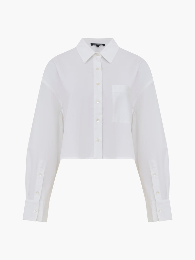 Crystal Alissa Cropped Cotton Shirt