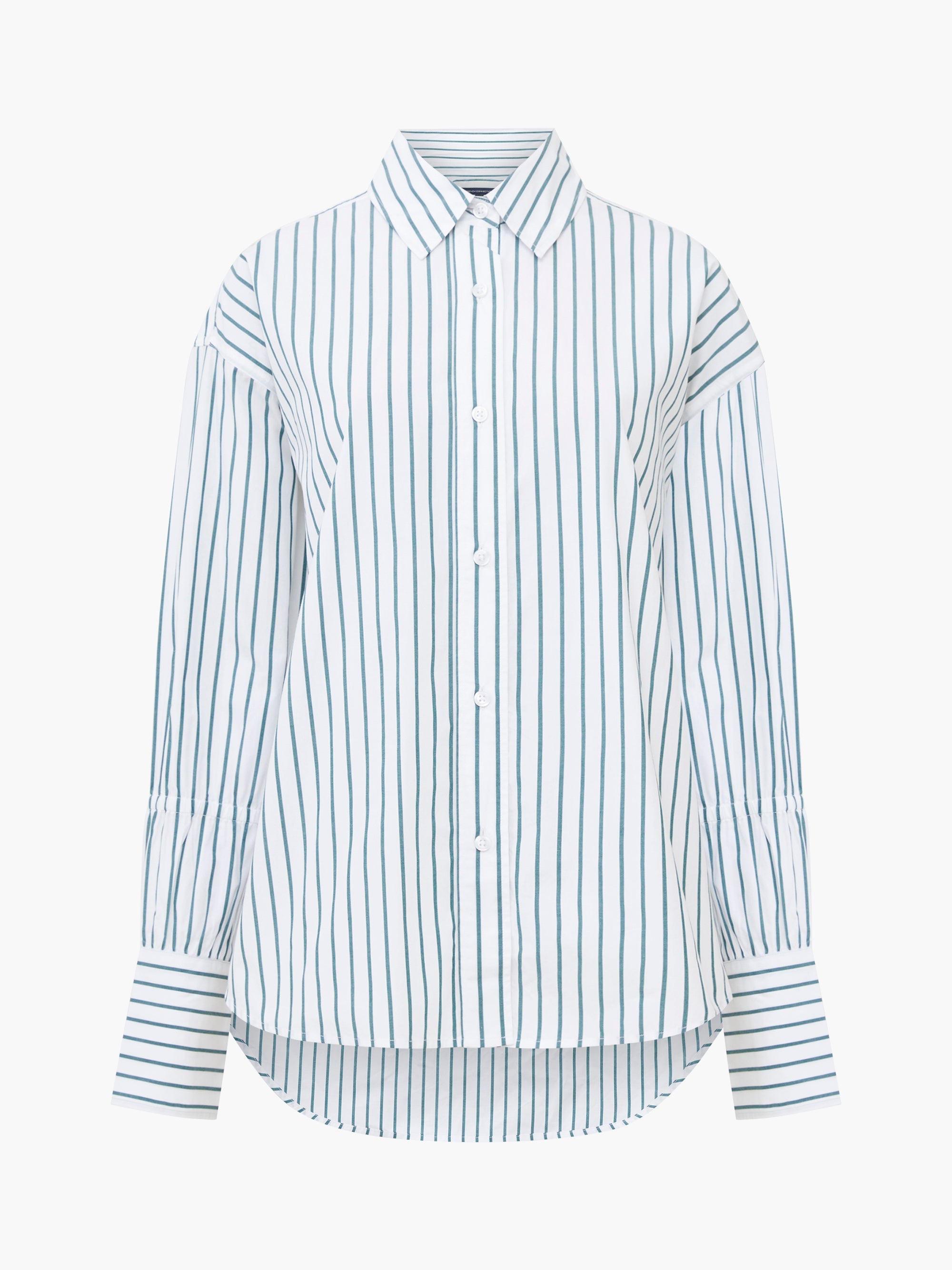 Rhodes Poplin Sleeve Detail Shirt