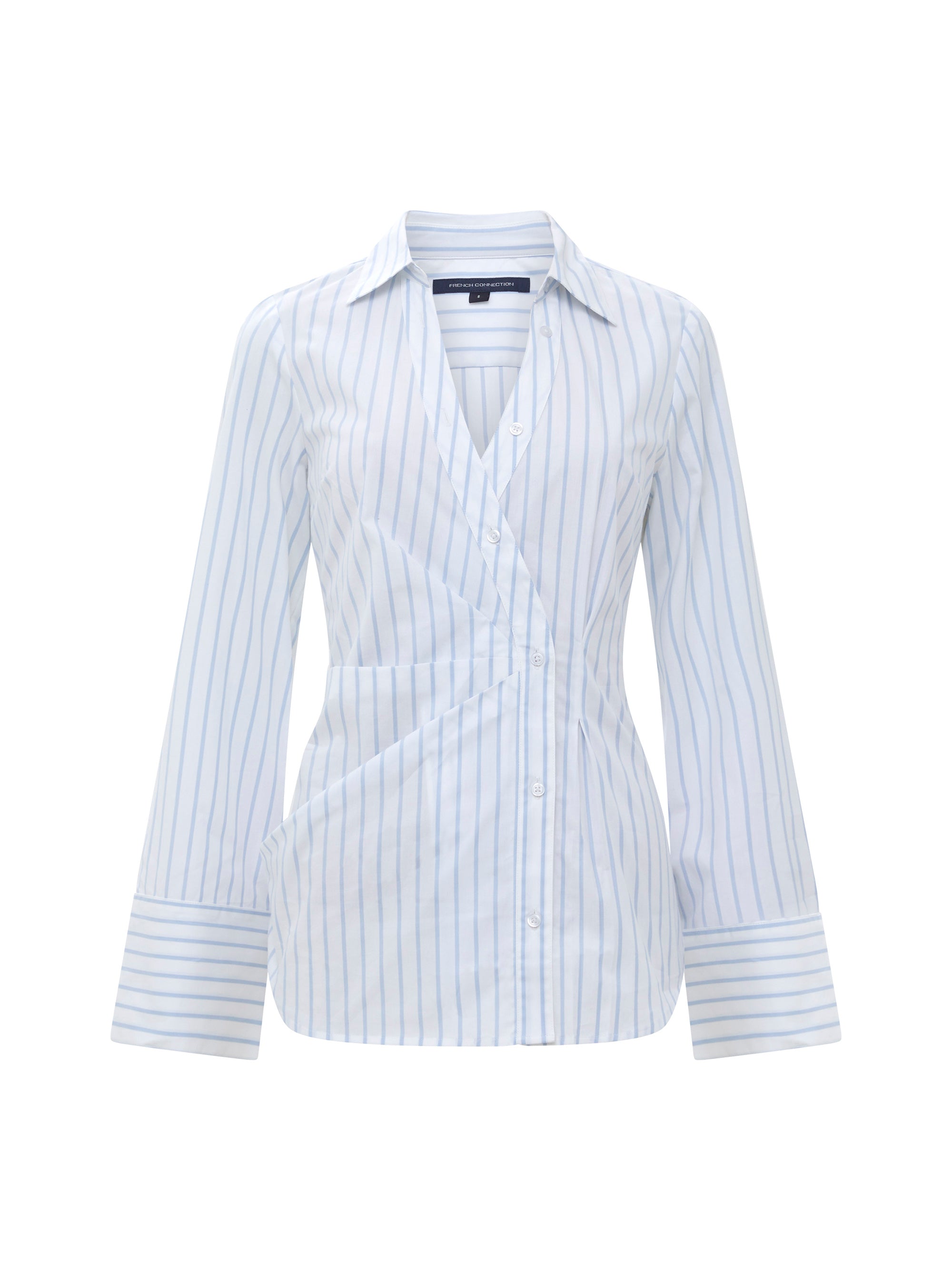 Isabelle Stripe Asymmetric Shirt