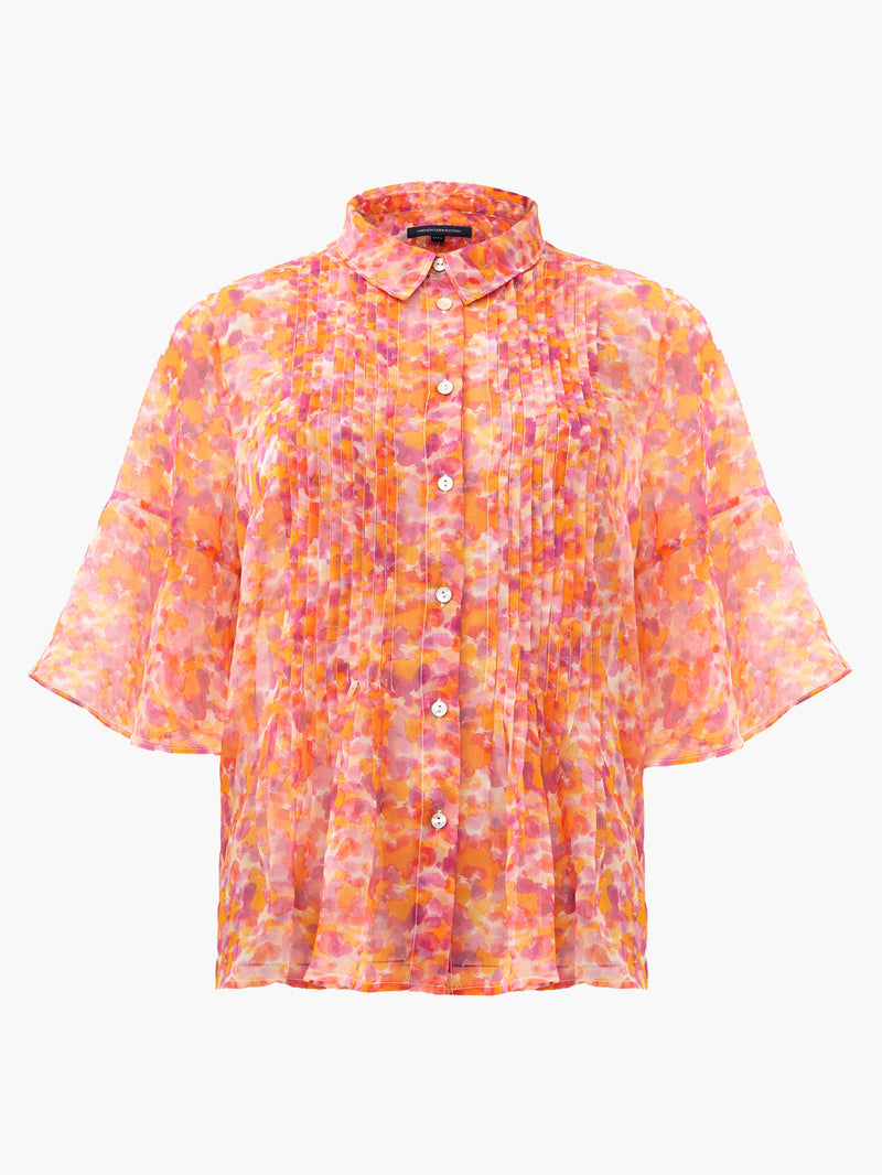 Cass Eco Hallie Crinkle Pintuck Shirt