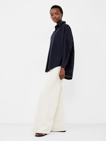 Appelona Broderie Anglaise Popover Shirt