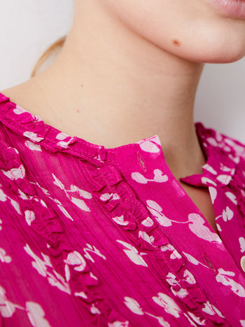 Bonita Short Sleeve Ruffle Top