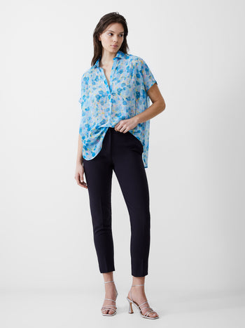 Gretha Georgette Printed Popover Shirt