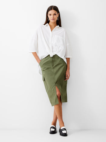Twist Front Crepe Light Top