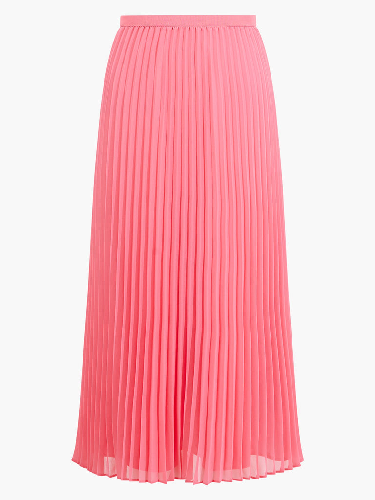 Pleated Solid Midi Skirt | French Connection EU