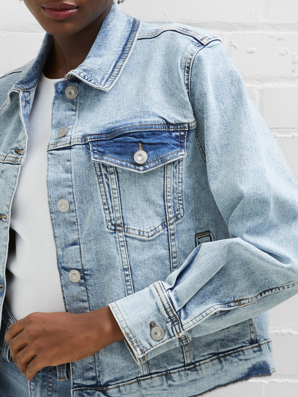 Stretch out shop denim jacket