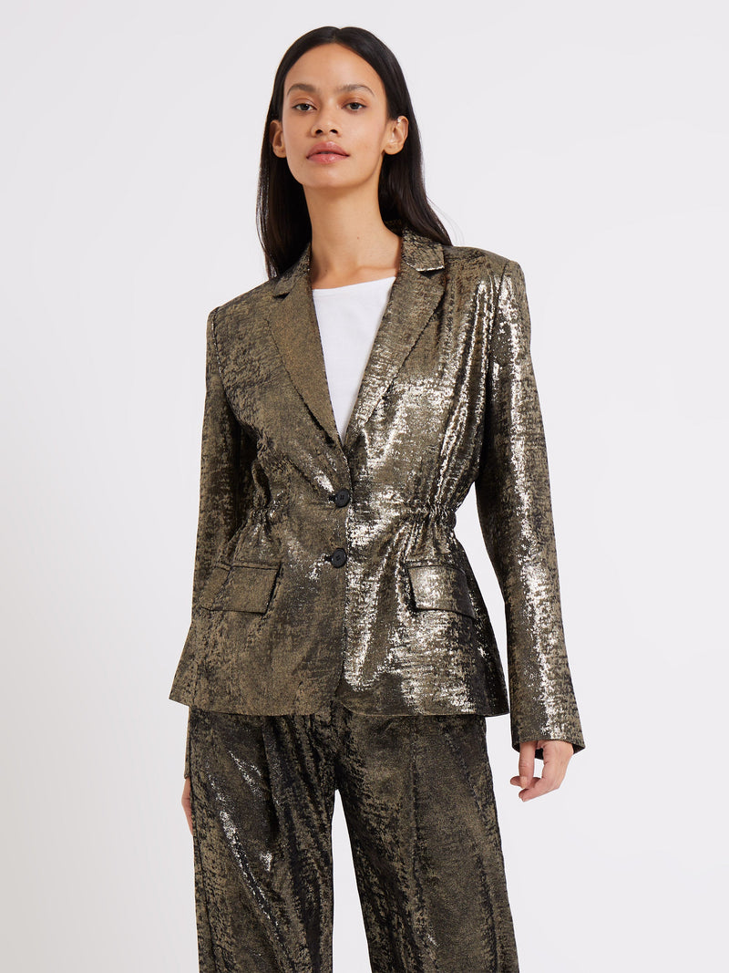 Metallic on sale womens suit