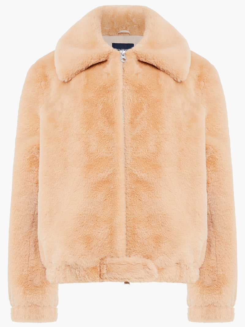 Faux fur hotsell jacket orange