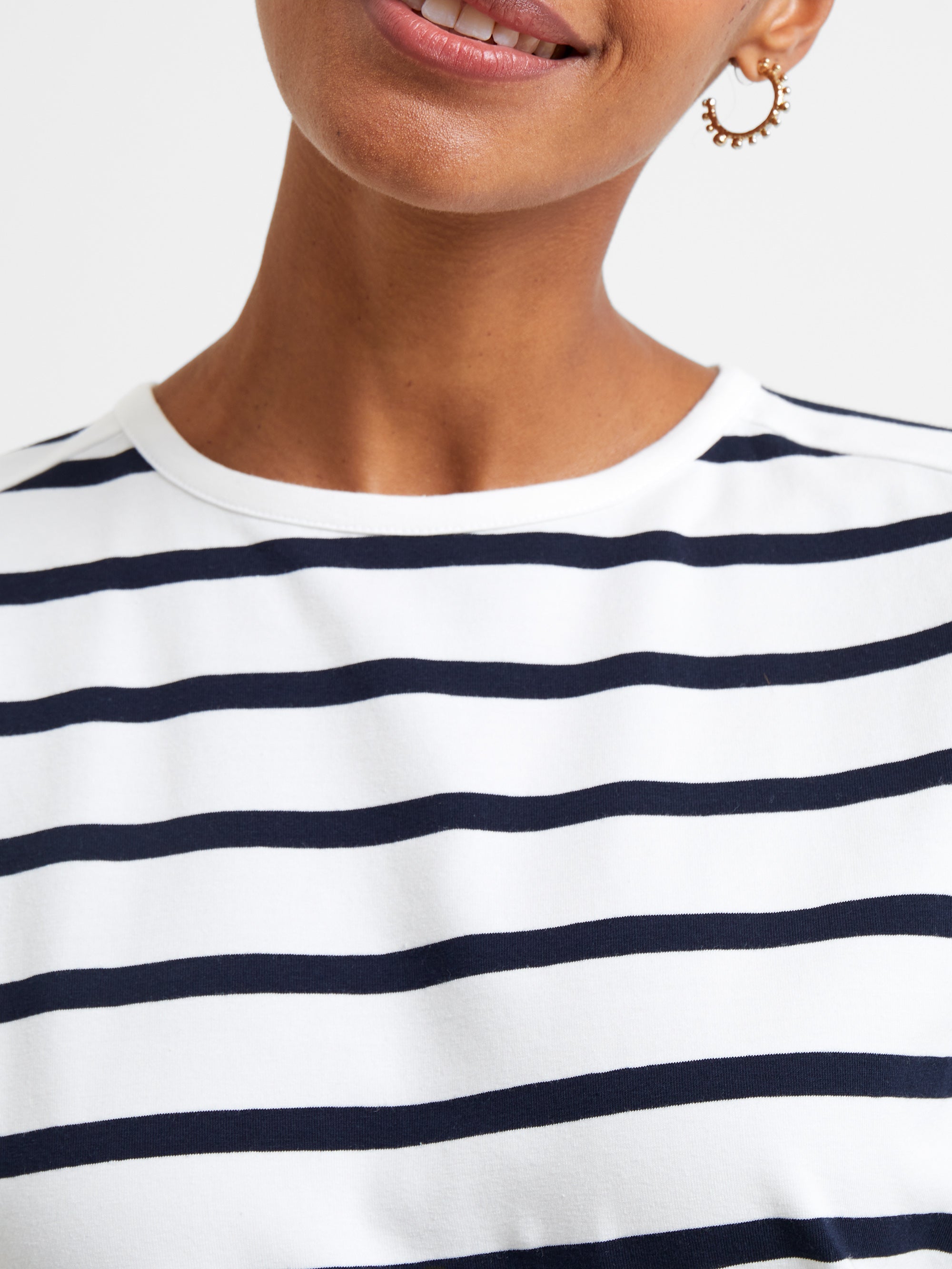 Rallie Stripe Slash Neck Top