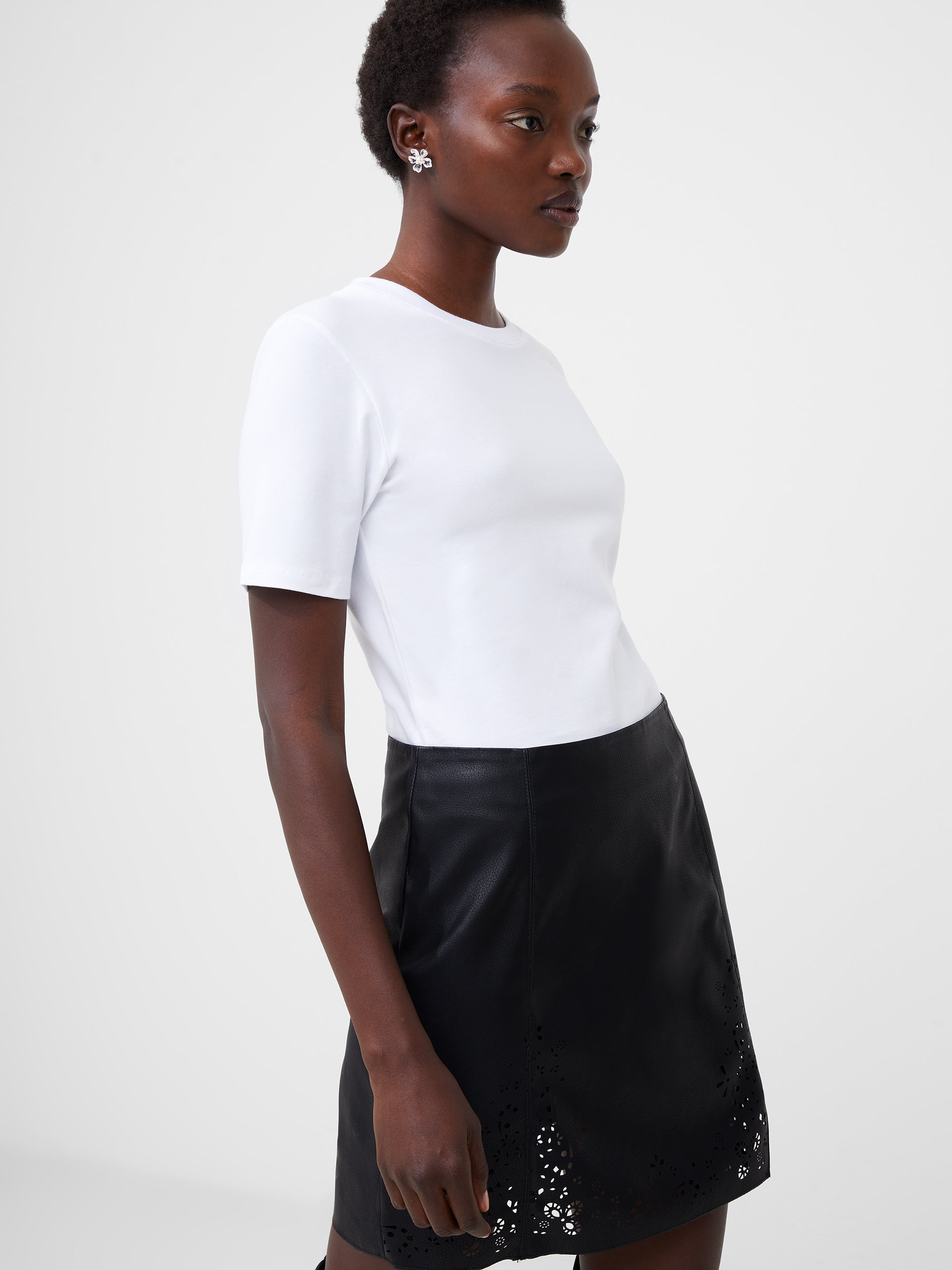 fcuk Rallie Stripe Slash Neck Top Stripe Marine/White | Clothing