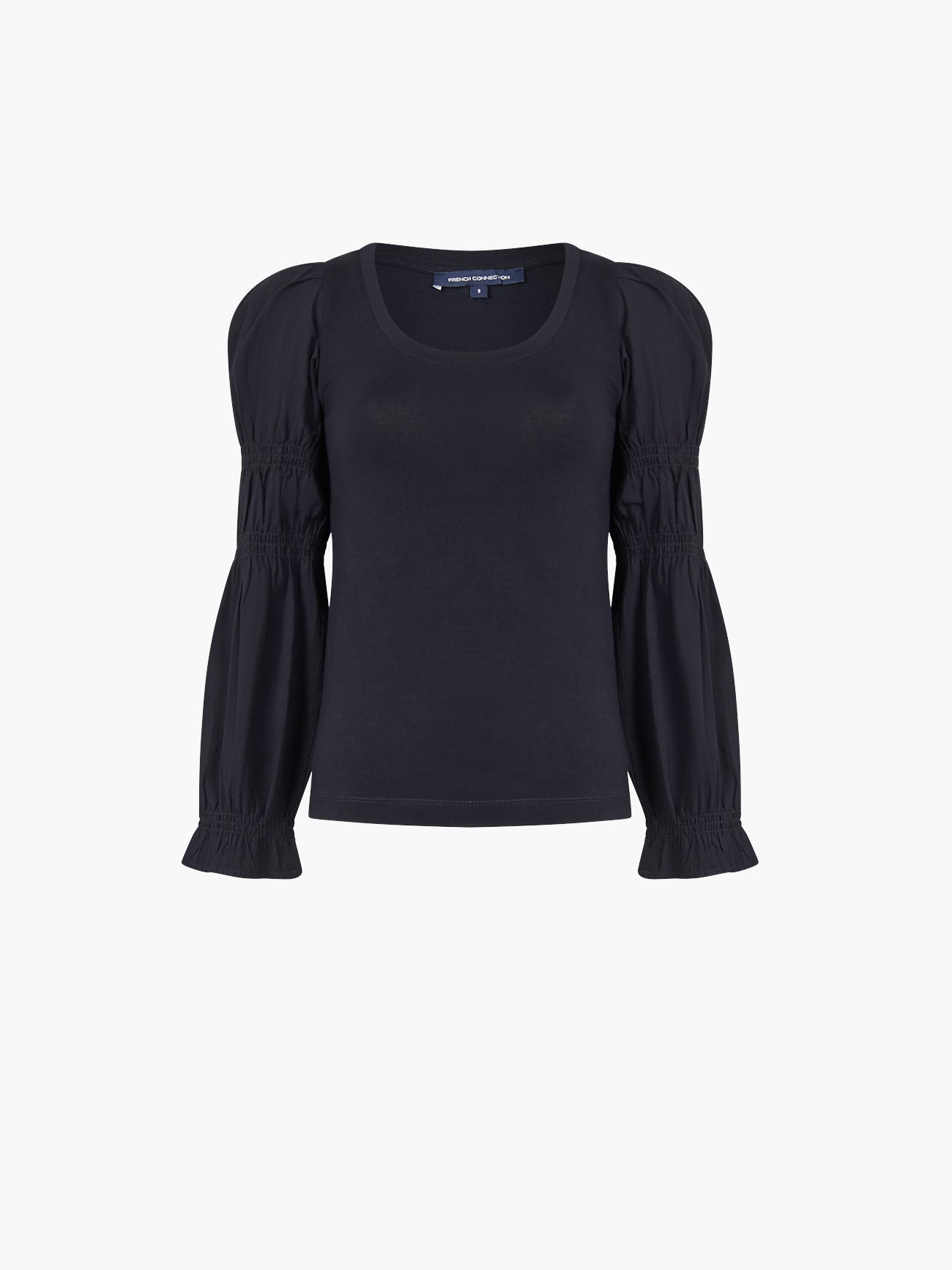 Tim Tim Solid Jersey Marie Sleeve Top