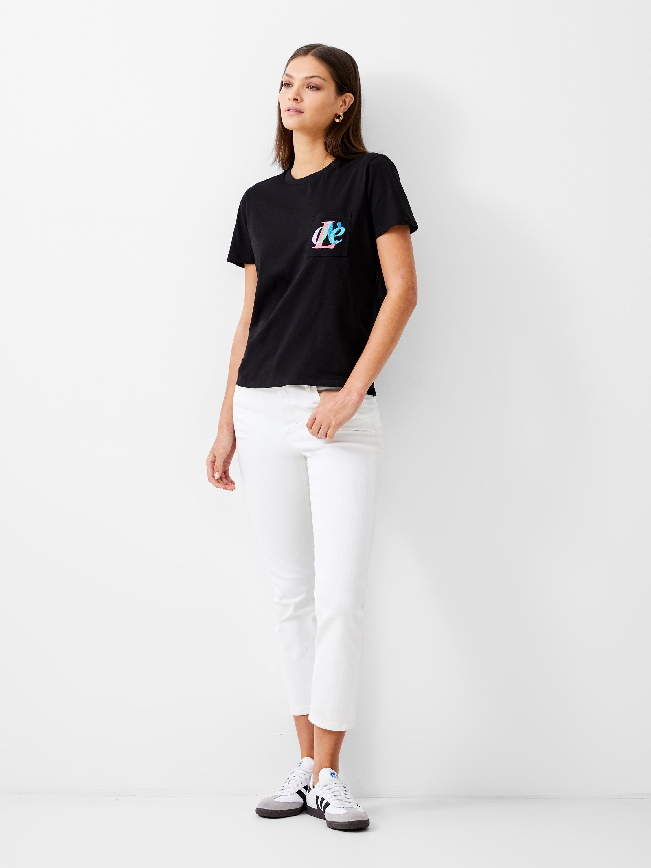 Love Embroidered Pocket T-Shirt