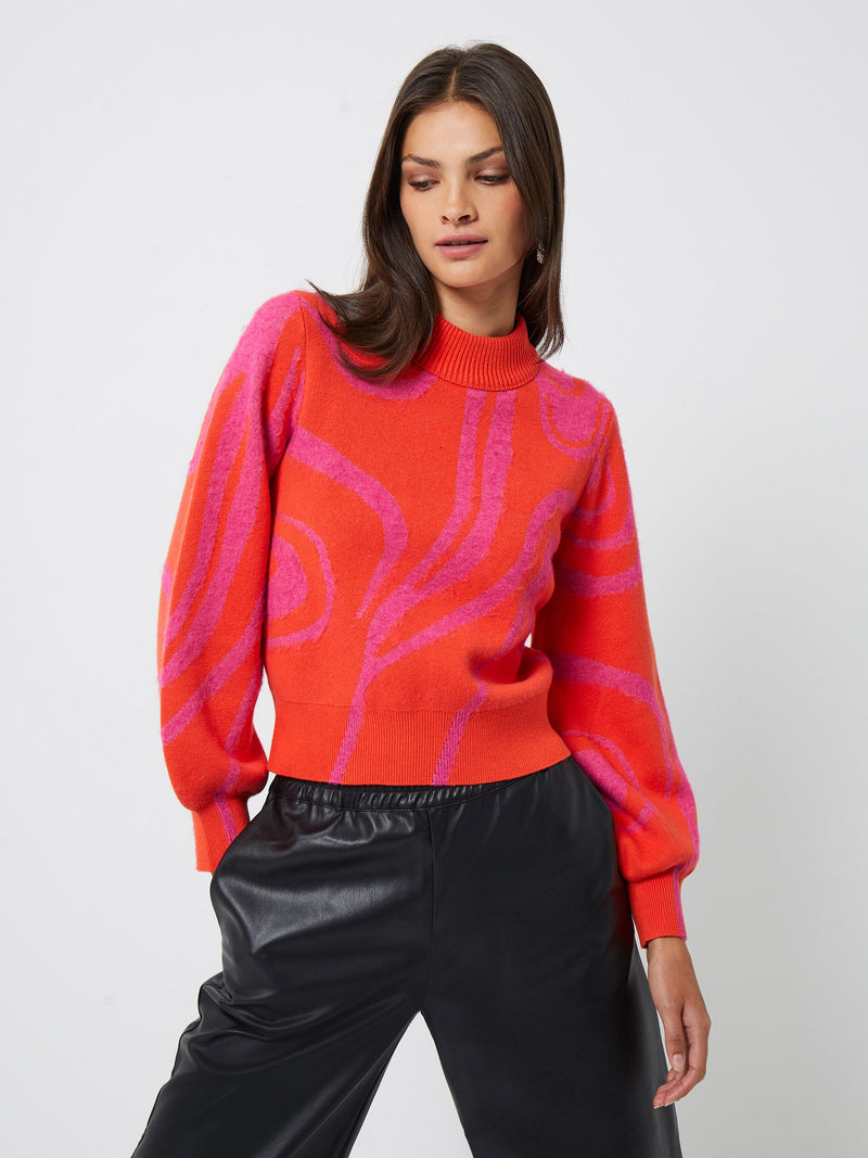 Jacquard clearance jumper womens