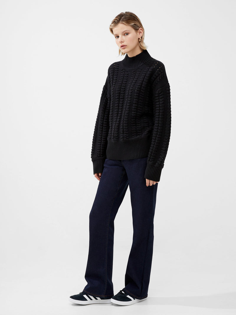 Jolee High Neck Cable Knit Jumper | French Connection EU