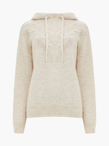 Cable Knit Chevron Hoodie