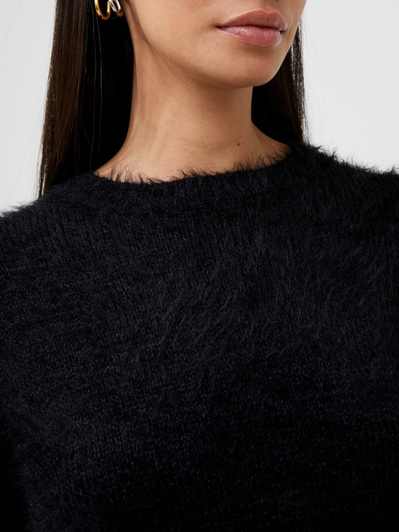 Meena Fluffy Boat Neck Jumper