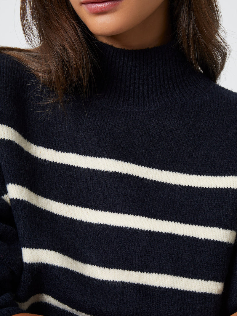 Funnel Neck Stripe Jumper