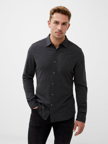 Long Sleeve Pique Jersey Shirt