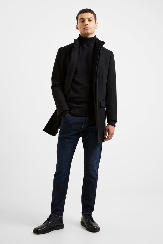 French connection wool deals blend funnel neck coat