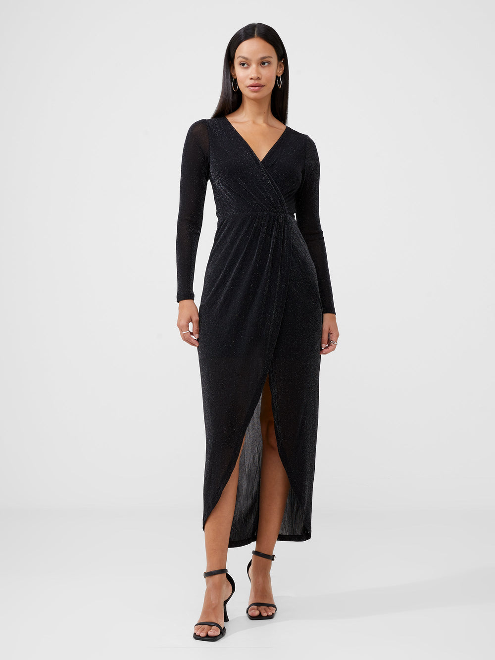 Black shimmer hotsell maxi dress