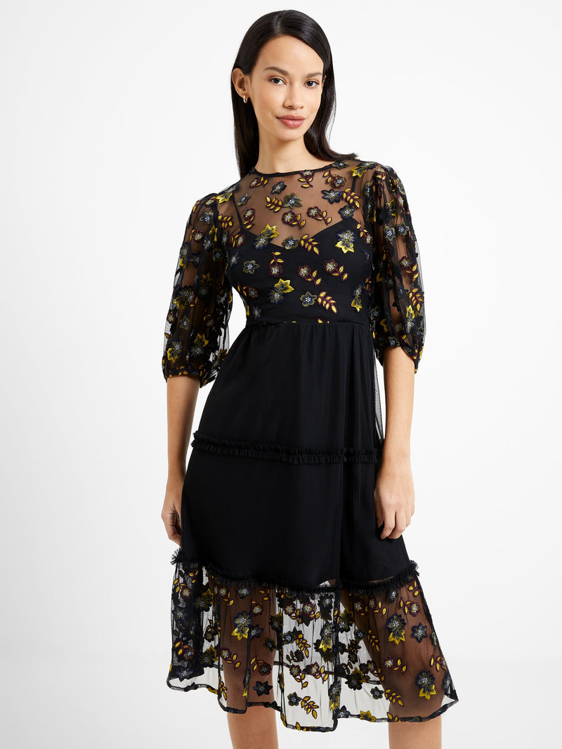 French connection floral midi dress sale