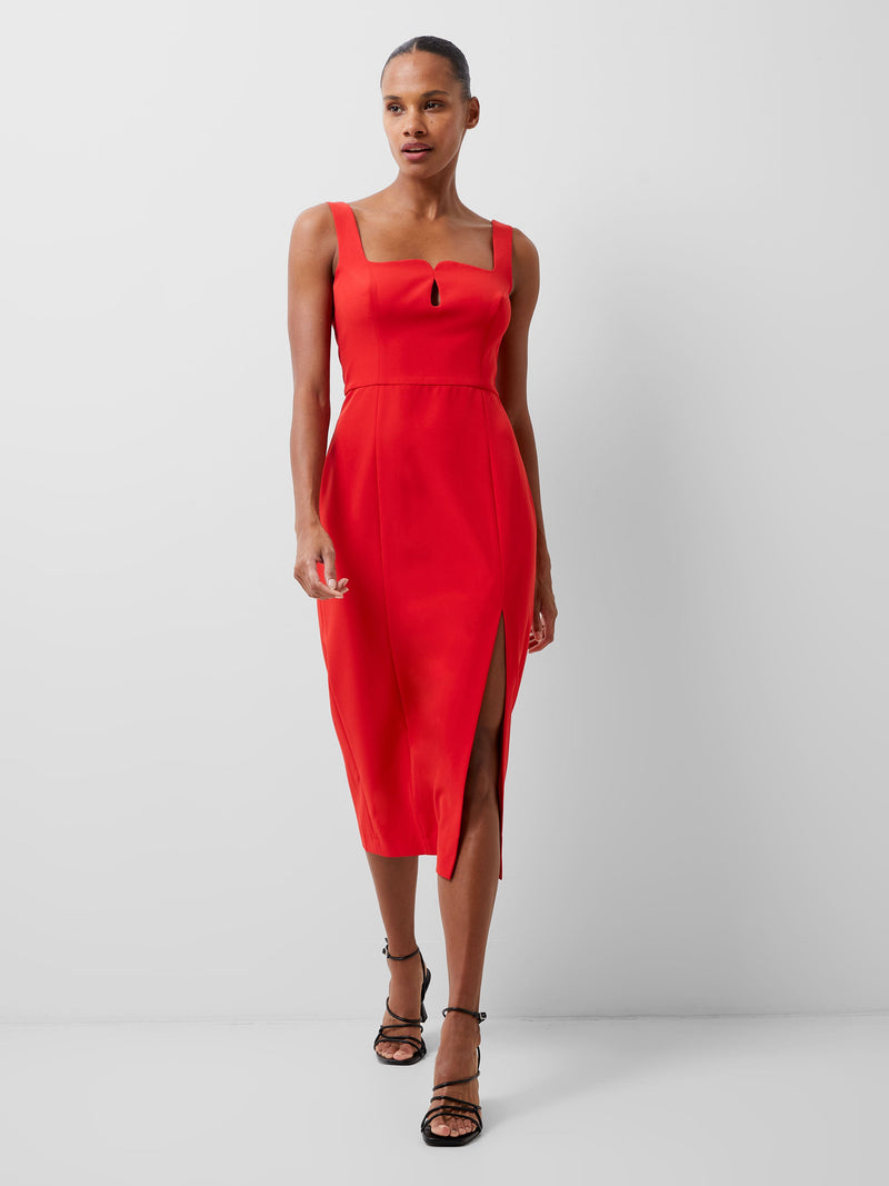 French connection red lace dress hotsell