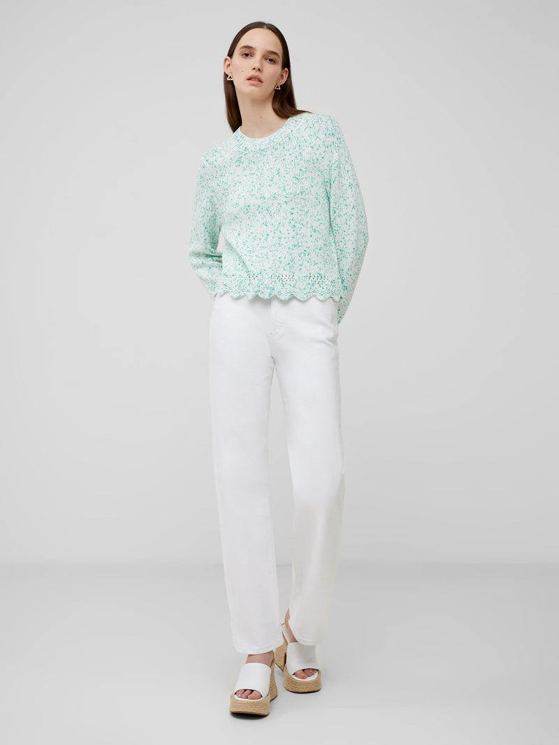 Nevanna Recycled Scallop Hem Sweater