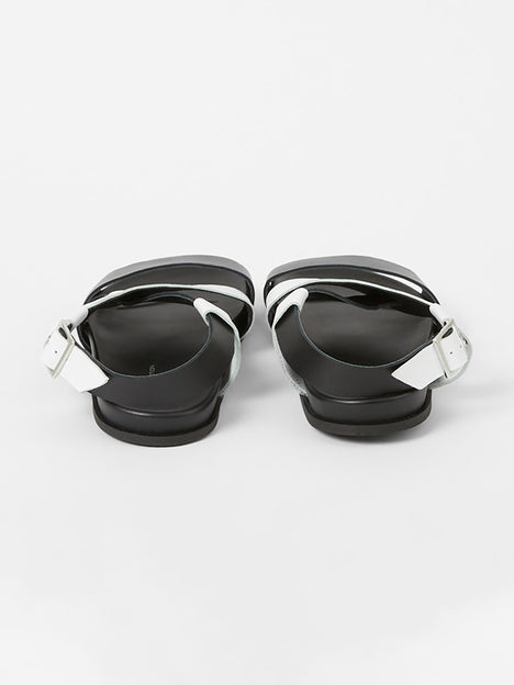 S+W x Branca Asymmetric Footbed Sandals