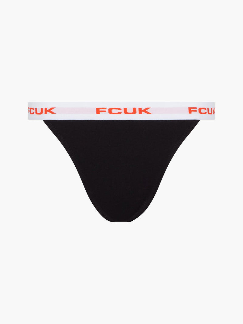 Buy French Connection Womens FCUK Three Pack Tanga Briefs Black