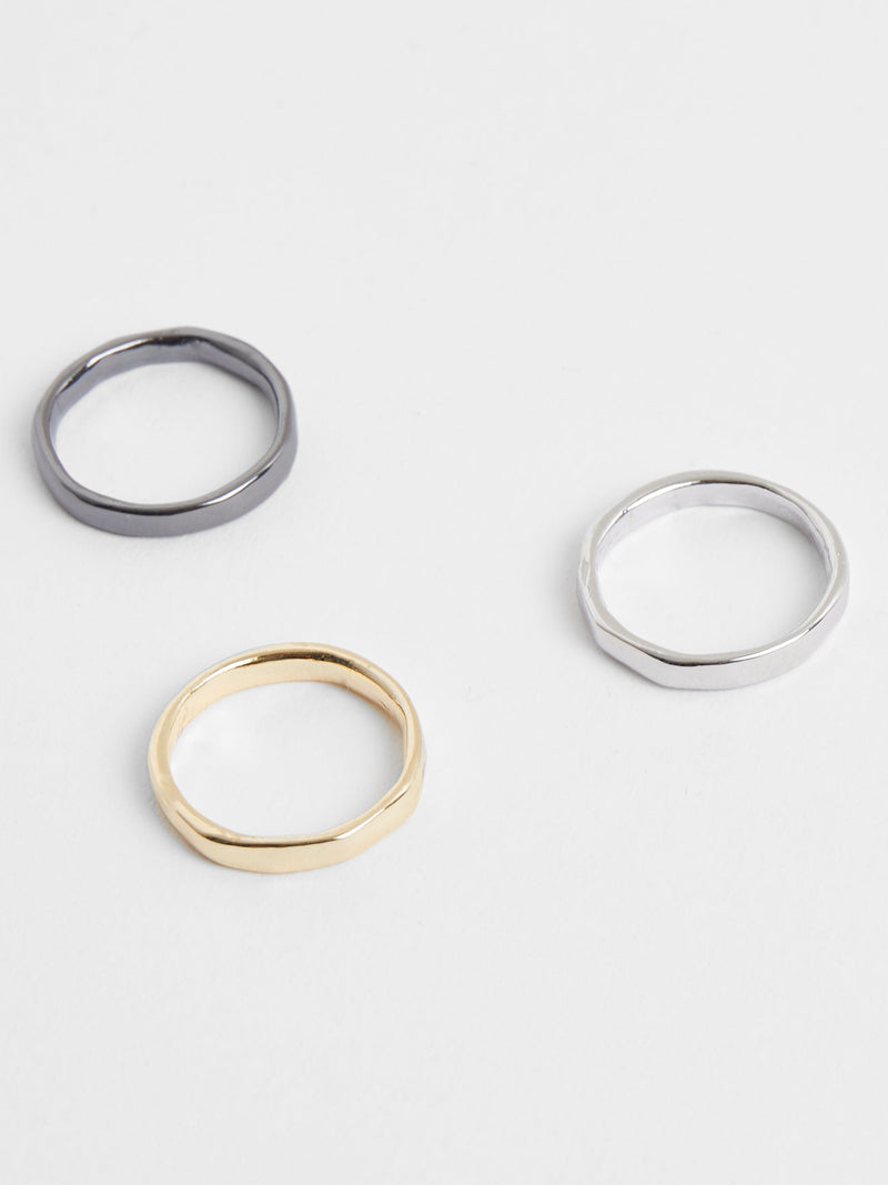 3 Pack Organic Shaped Rings