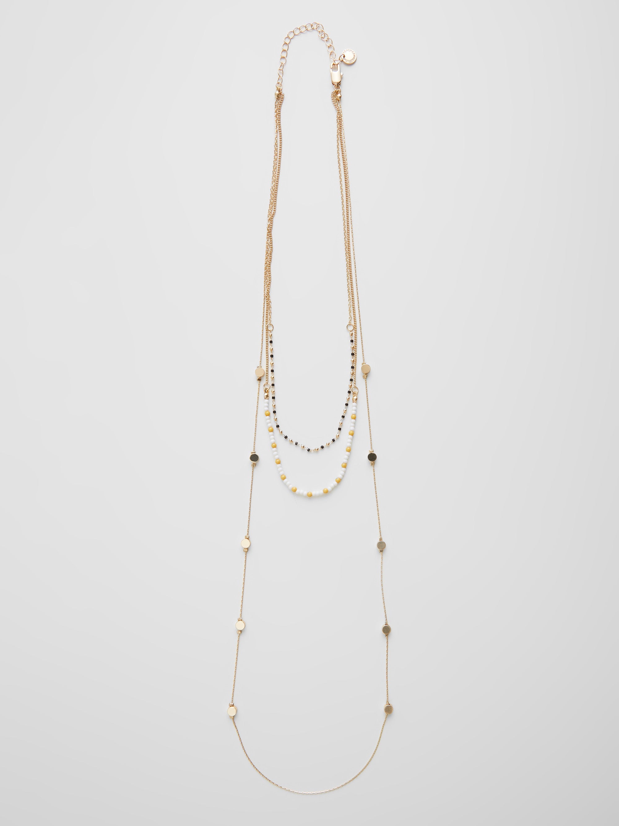 Elongated Multi-Strand Necklace