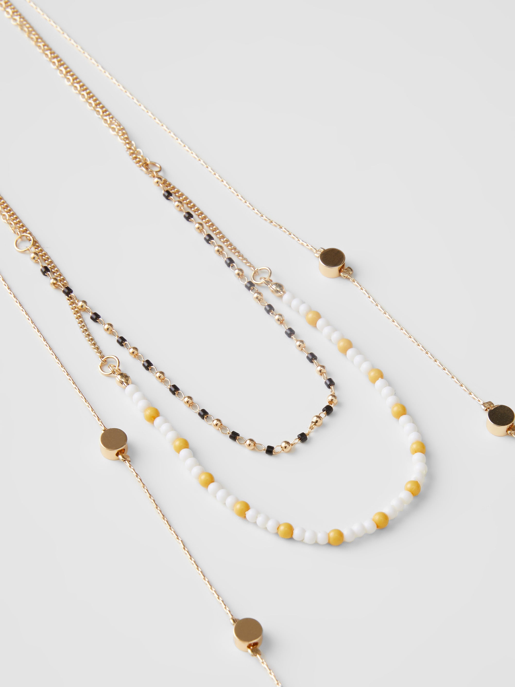 Elongated Multi-Strand Necklace