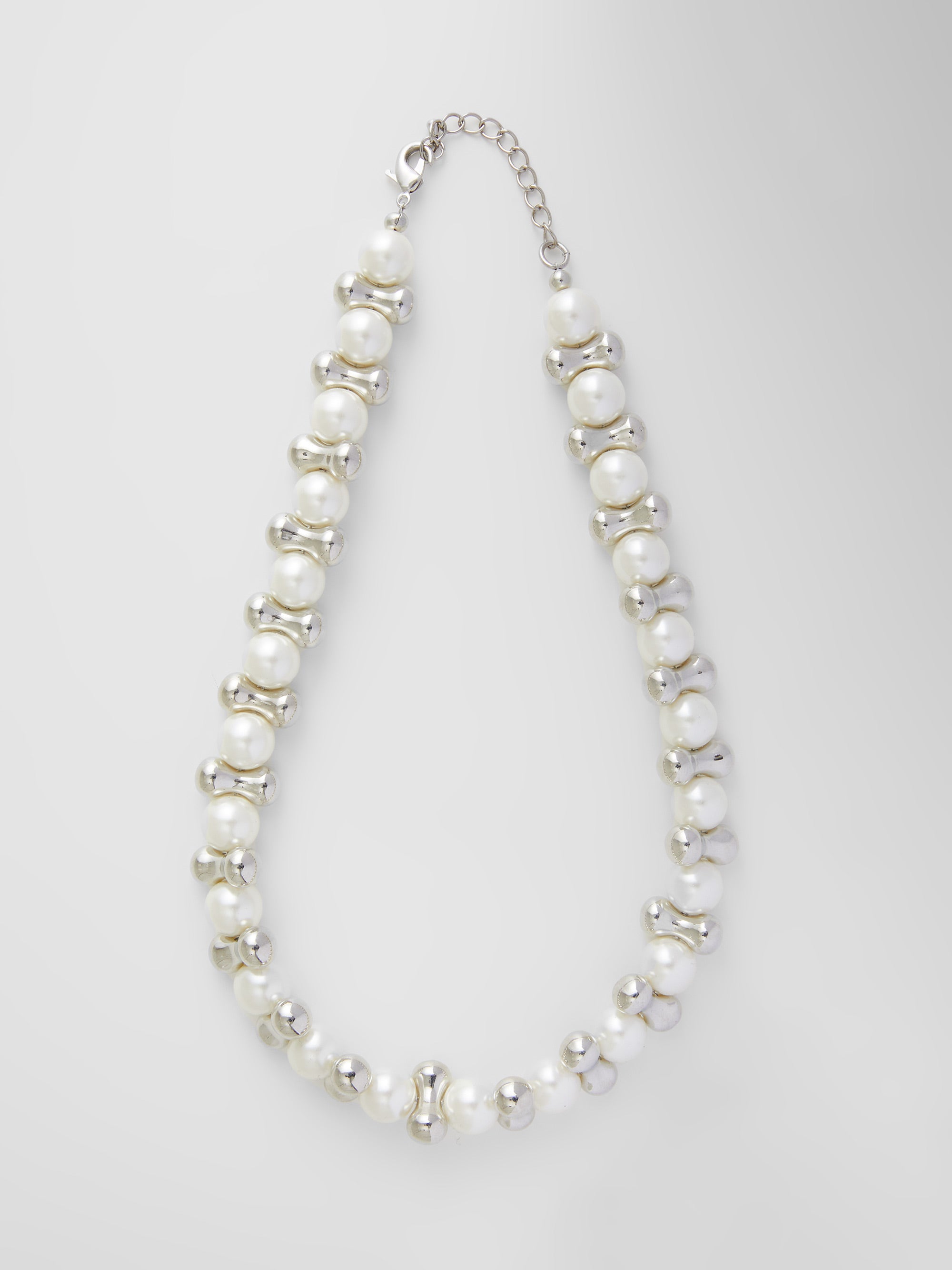 Large Pearl & Bar Necklace