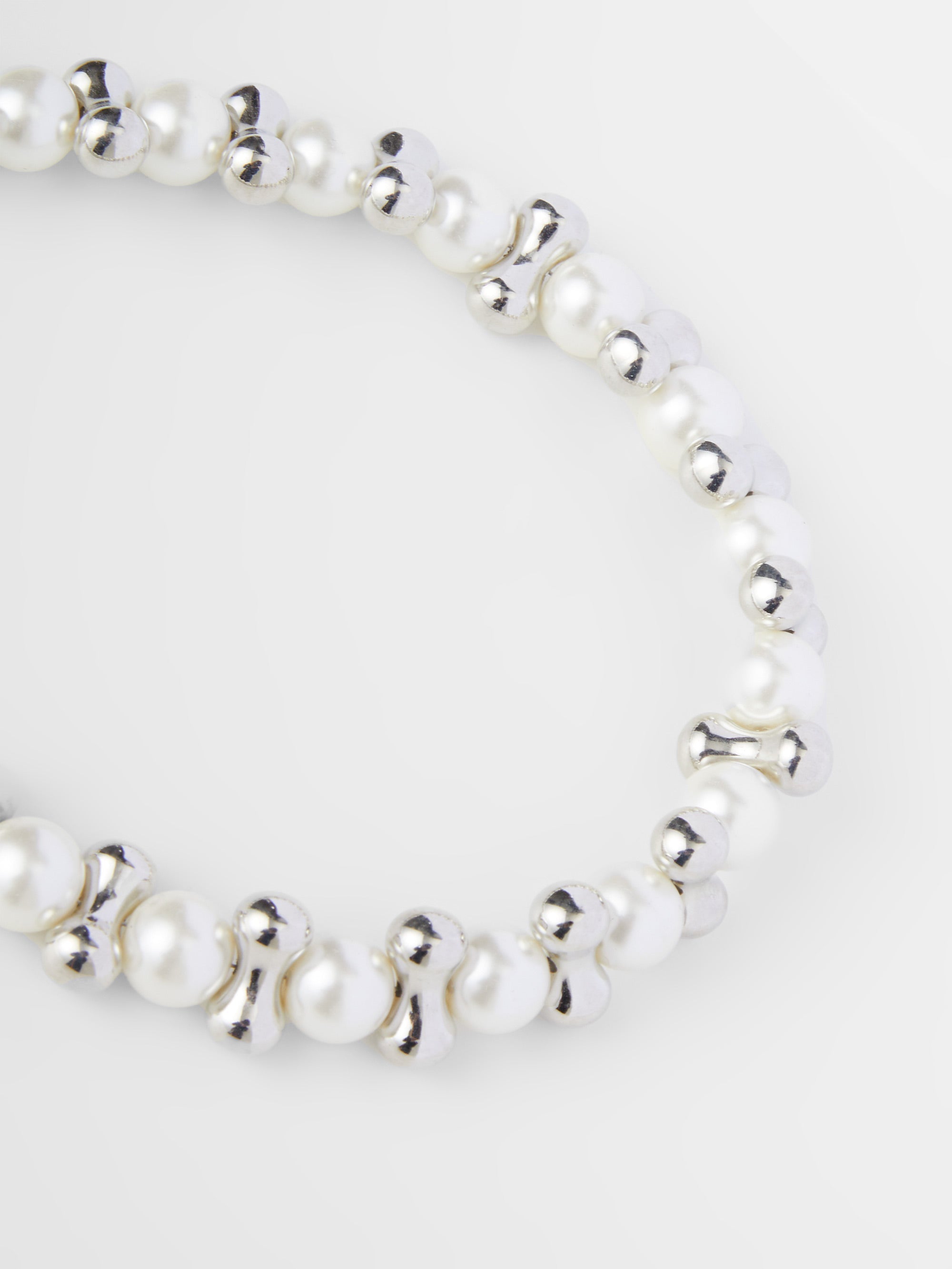 Large Pearl & Bar Necklace