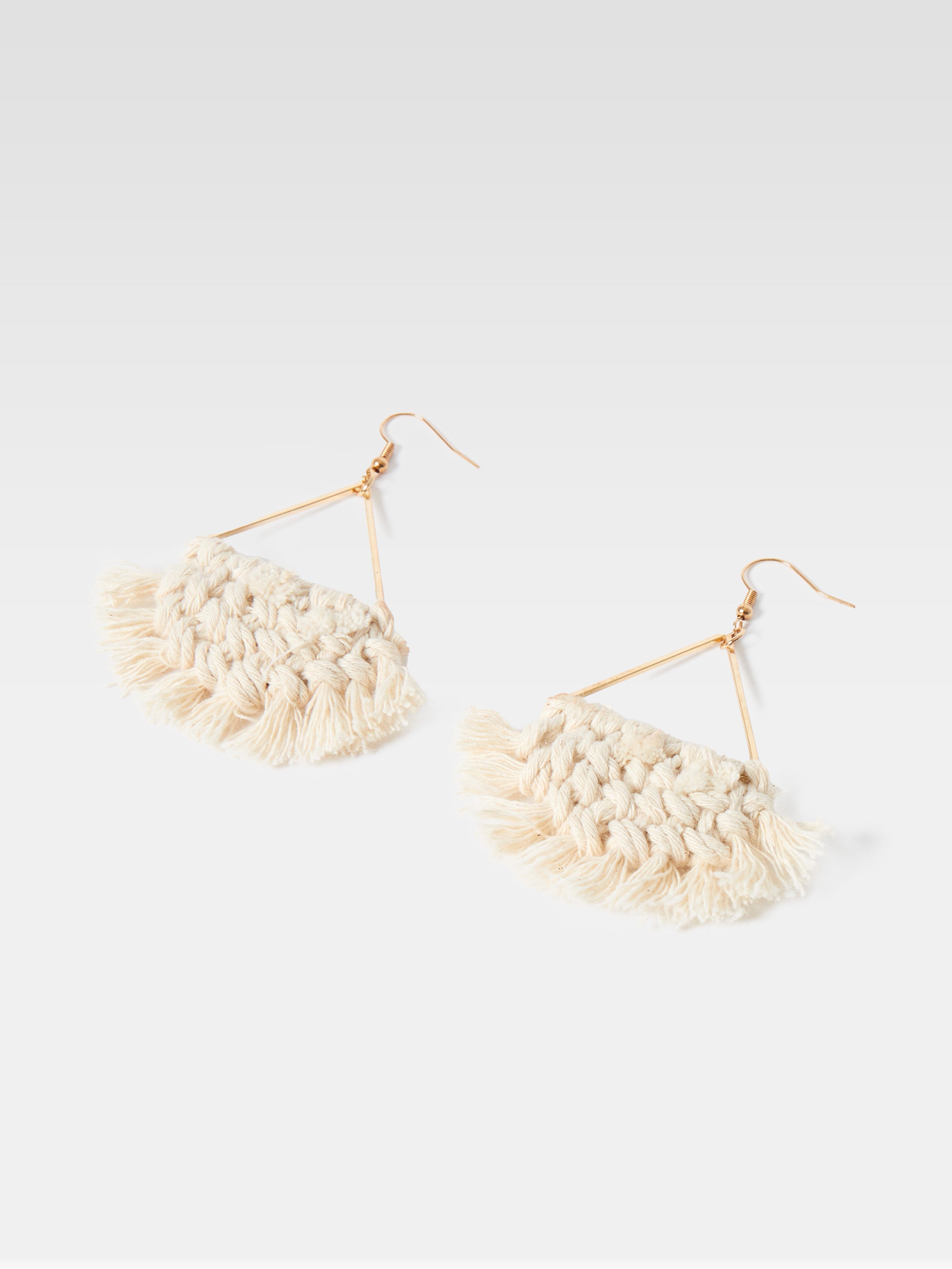 Woven Fringe Earrings