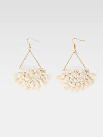 Woven Fringe Earrings