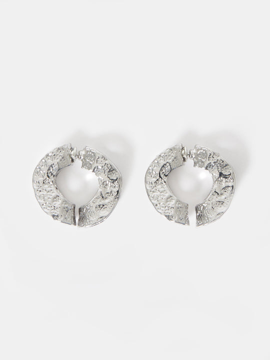 Circular Textured Earrings