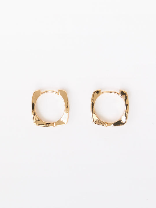 Square Huggie Hoop Earrings