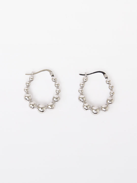 Multi Ball Hoop Earrings