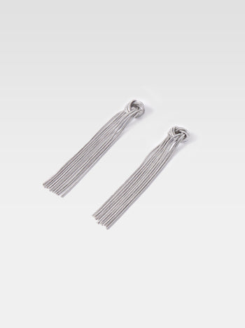 Knot Fringe Earrings