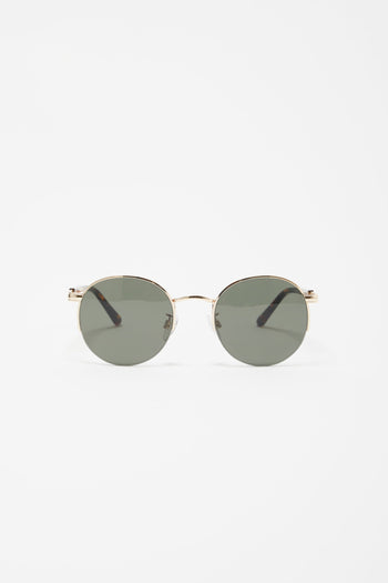 Metal Round Rimless Sunglasses
